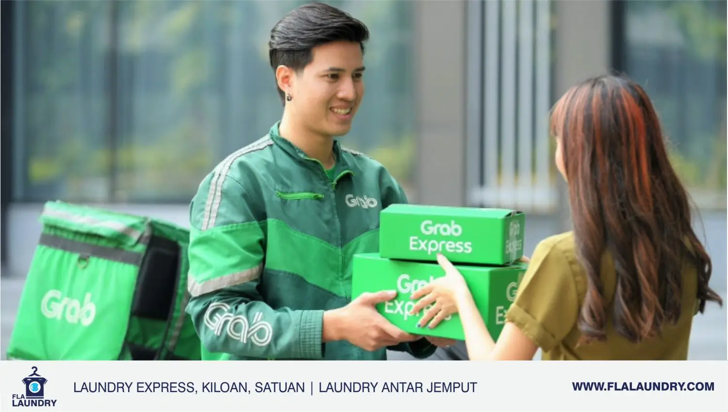 laundry express kilat satuan premium layanan laundry antar jemput pakai ojol grab instant same day fla laundry jogja
