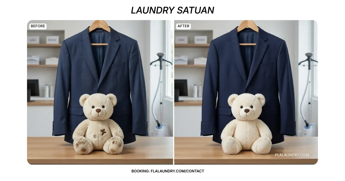 laundry satuan boneka jas outer blazer premium terbaik flalaundry.com